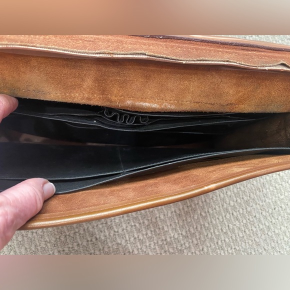 Leather Briefcase Laptop Bag - Picture 8 of 14